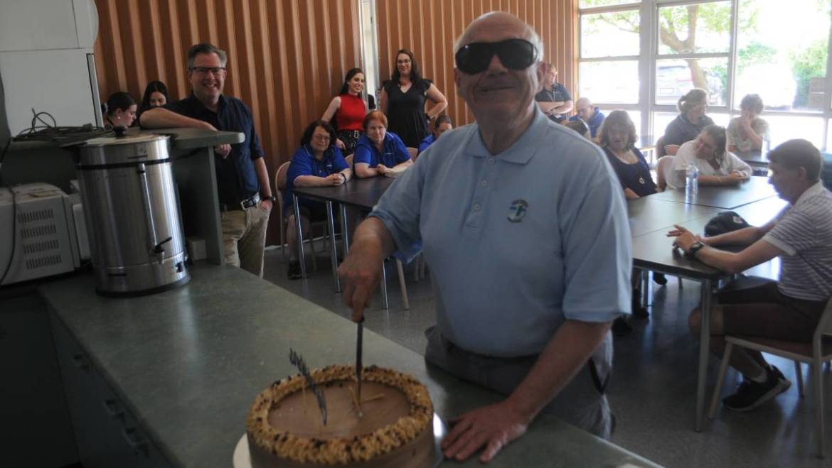 Aubrey Walker celebrates milestone 50 yr anniversary as Supported Employee at Westhaven, Dubbo